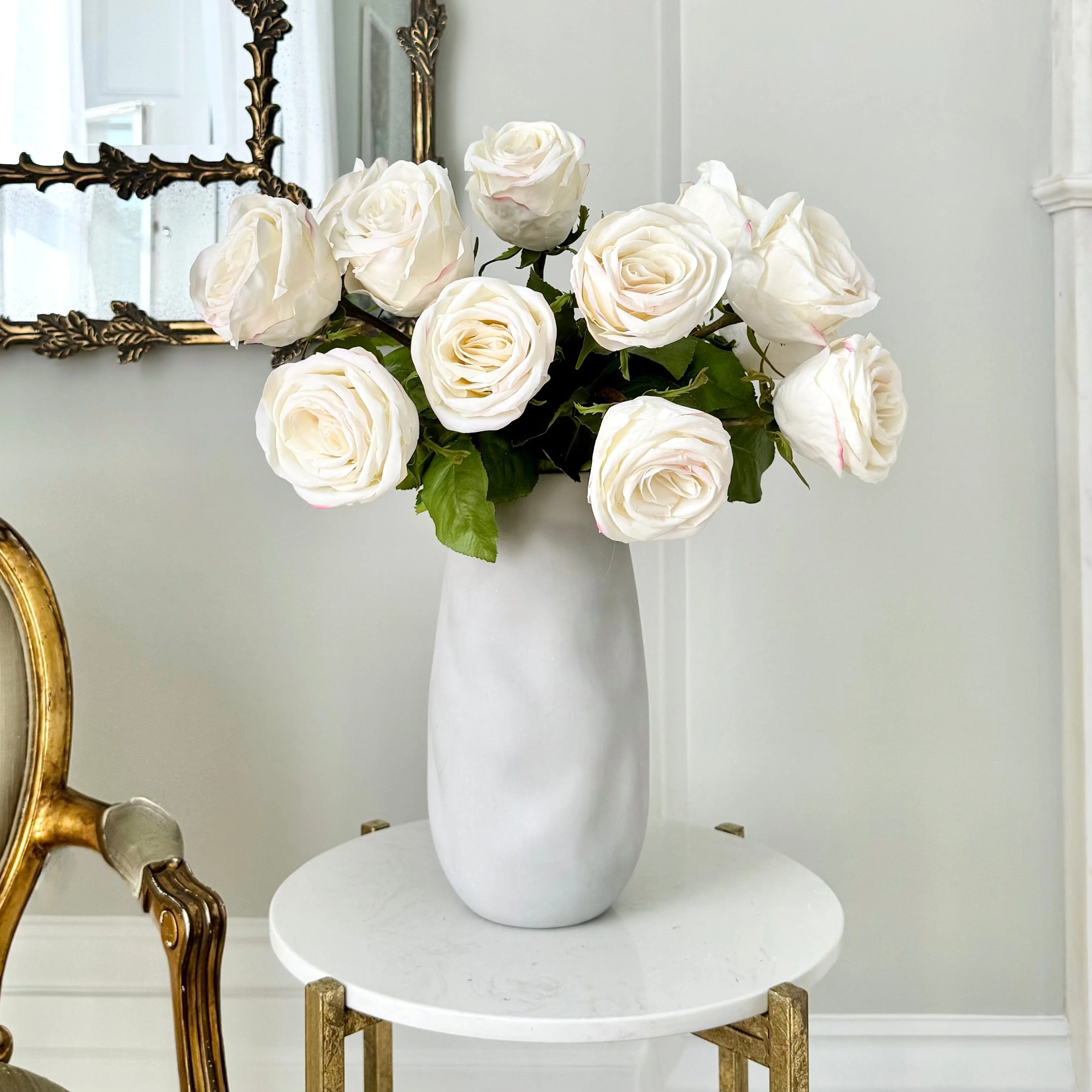 Artificial White Large Rose - Image 4