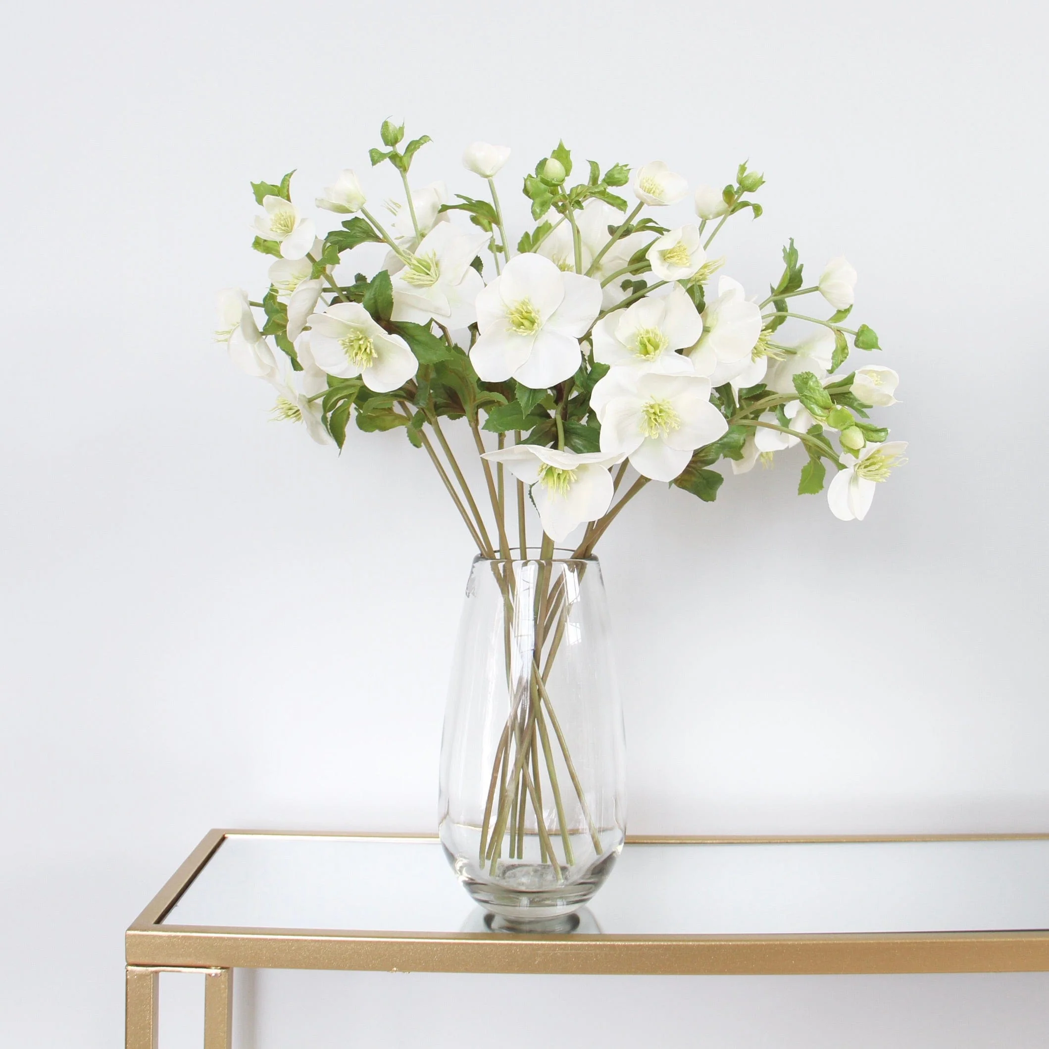 Artificial White & Green Hellebore - Image 3