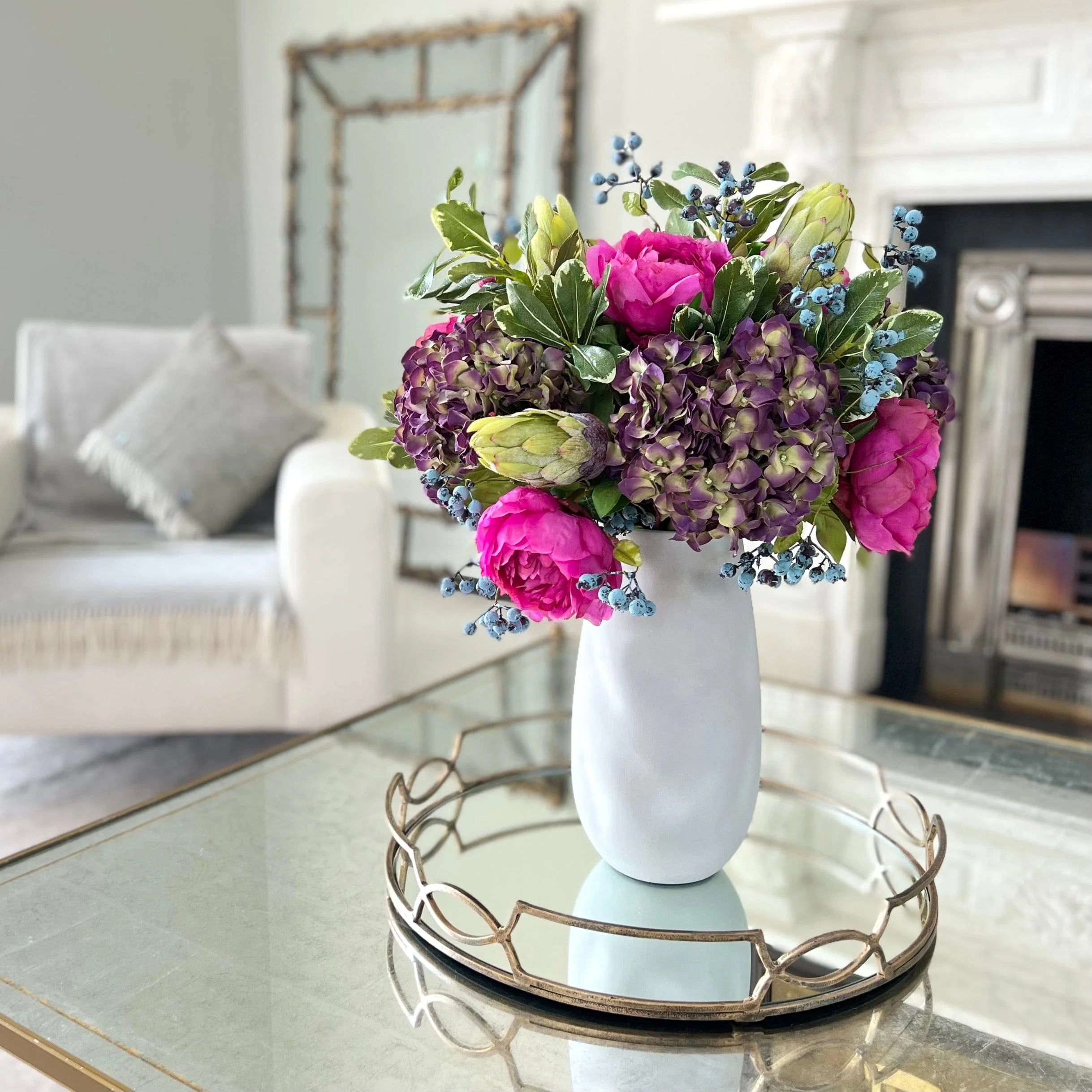 Artificial Purple Dried Hydrangea - Image 7